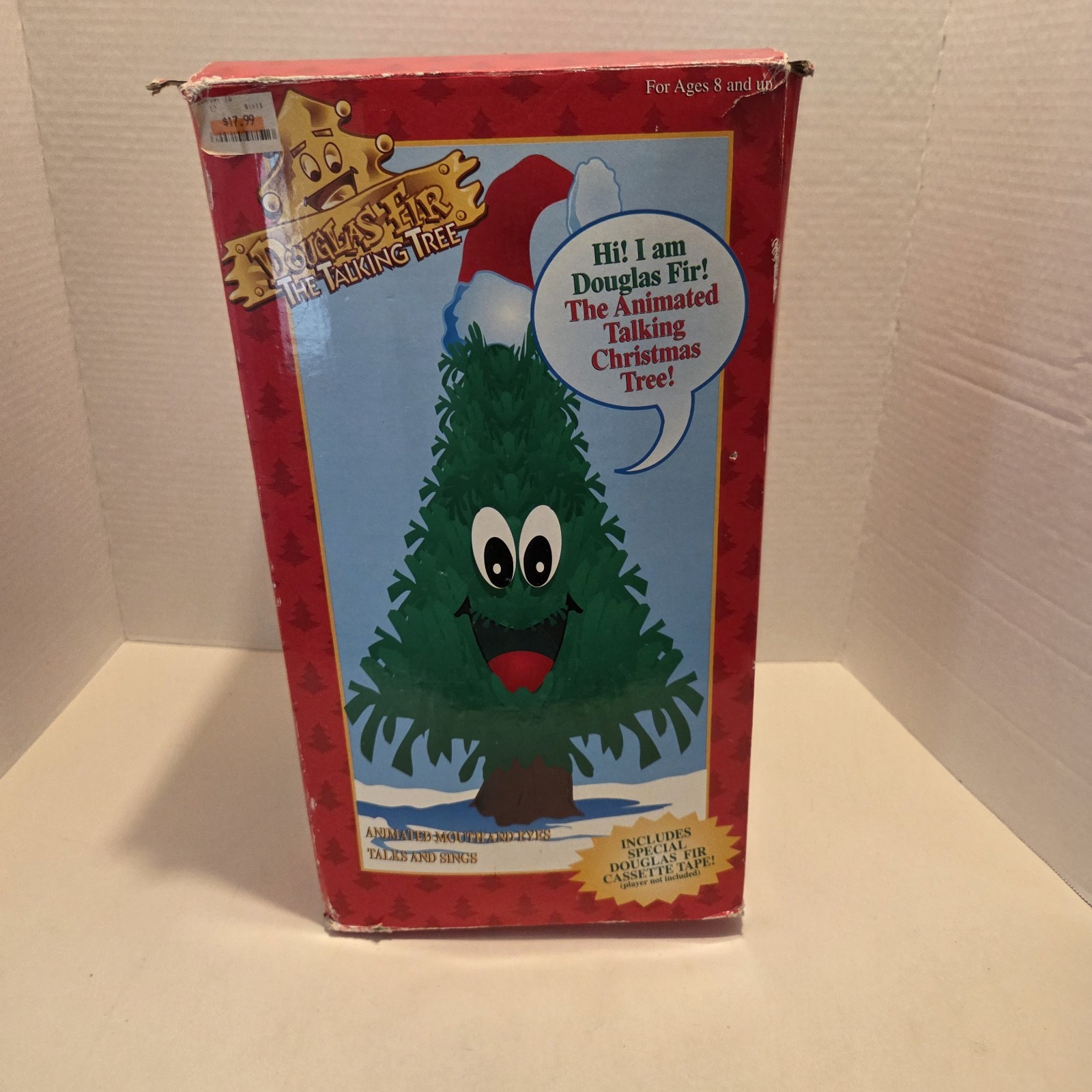 1996 Gemmy Douglas Fir Tree Animated Talking Singing Christmas Tree READ