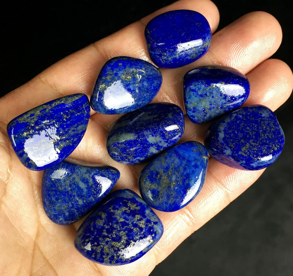 87g 9PC NATURAL Pretty Lapis Lazuli QUARTZ CRYSTAL Specimens ic3136