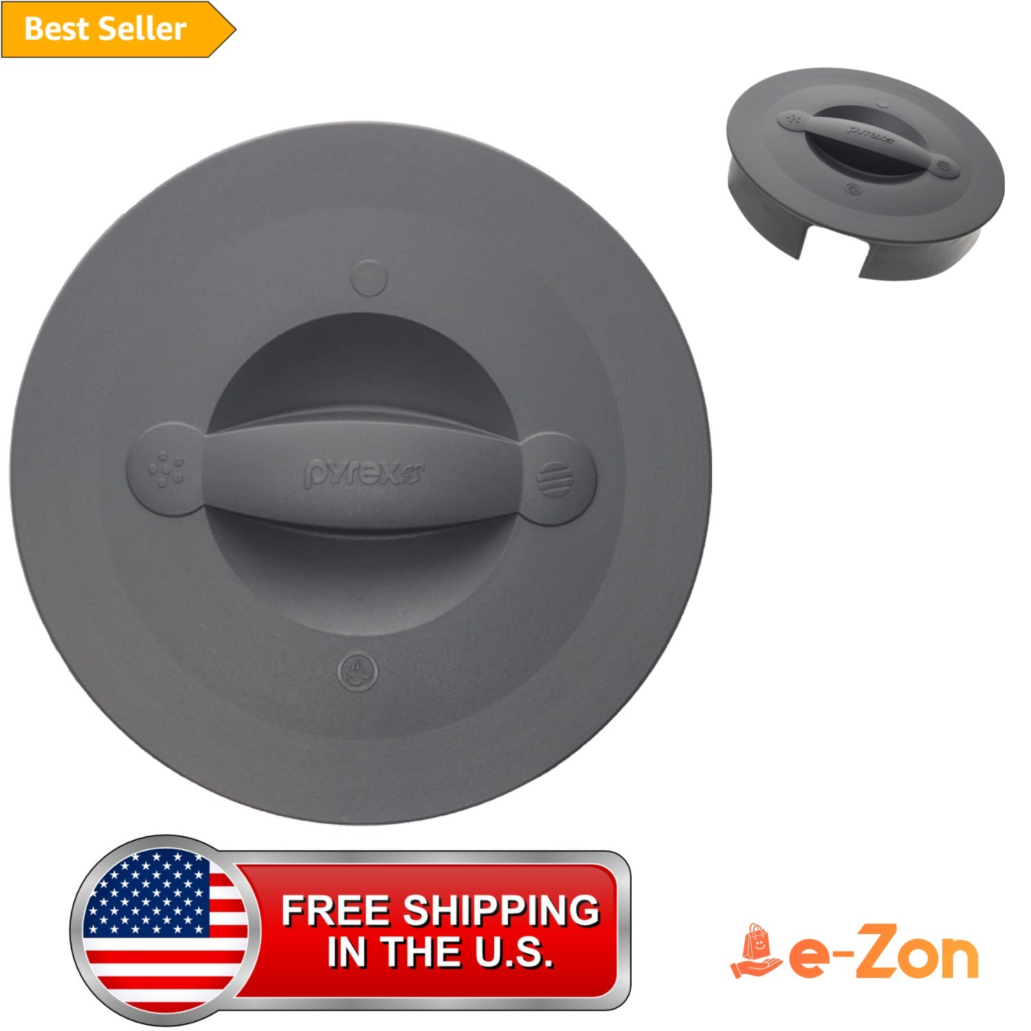 564-RRD-PC 8-Cup Puddle Grey Measuring Cup Lid -