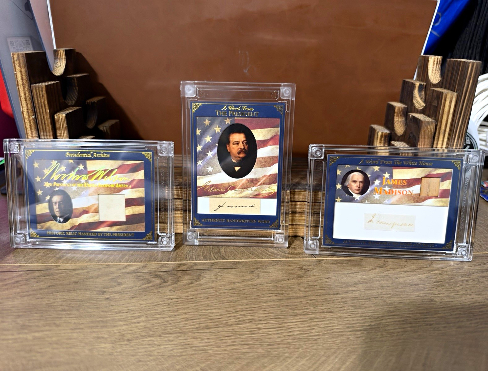 A Word From POTUS 2025 3-Card Lot Madison/Cleveland/Wilson WR-JM4 PA-WW28