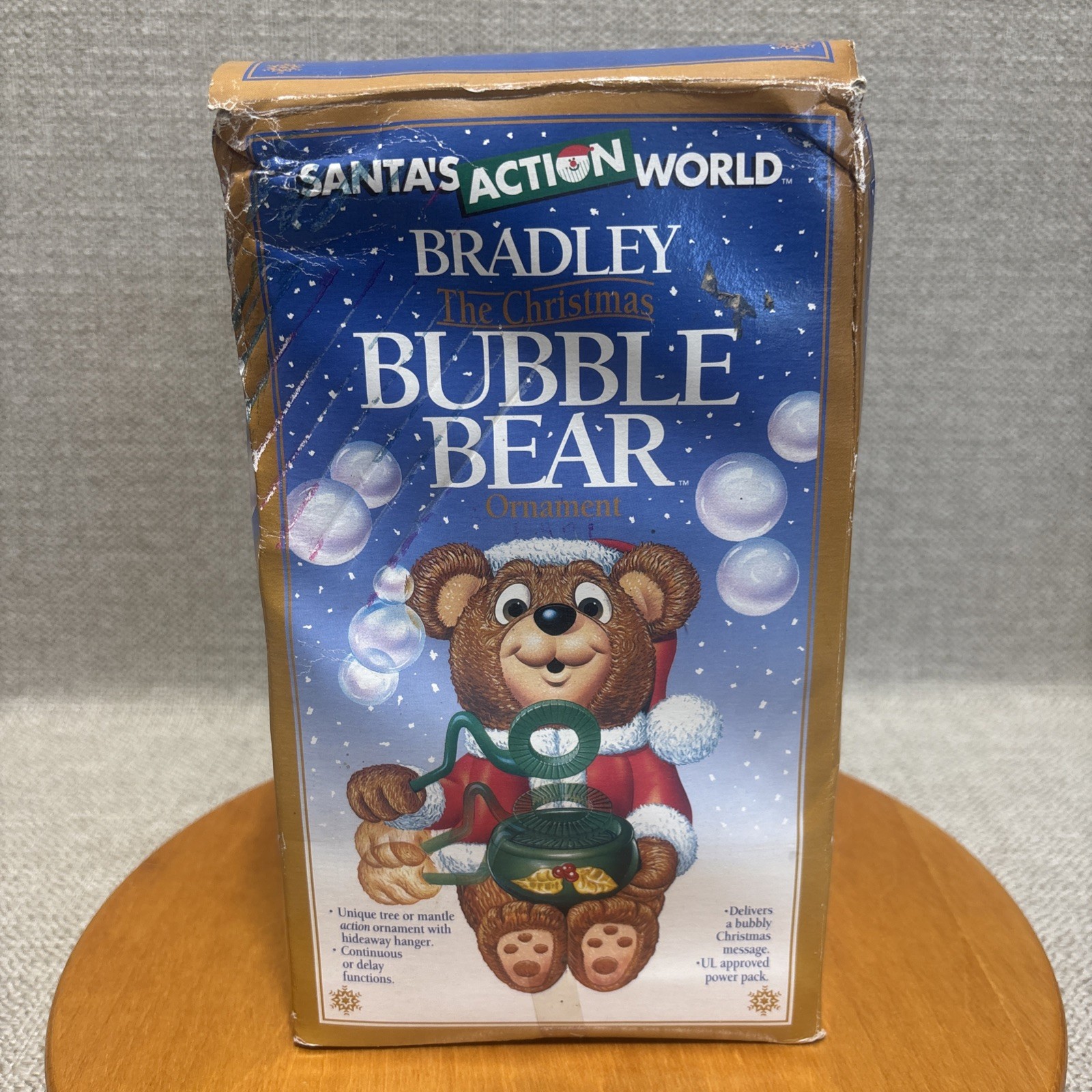 Vintage Kurt Adler BRADLEY THE CHRISTMAS BUBBLE BEAR 1994 Vintage New In Box