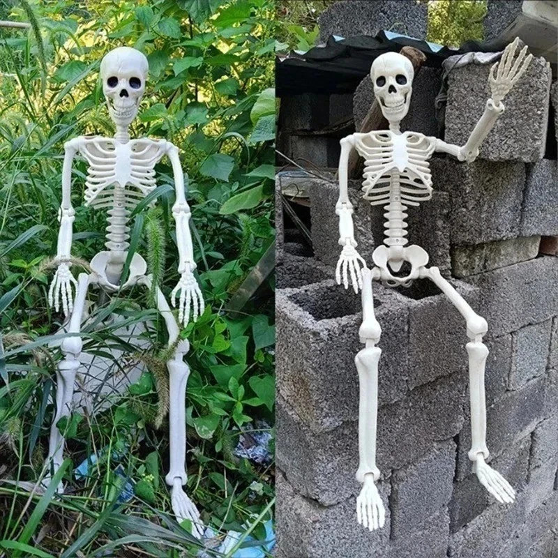 Halloween Human Skeleton Oversized Poseable Size Life Decoration Party Prop  40