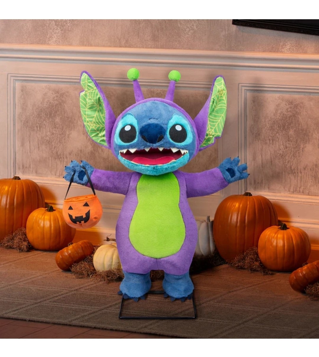 Stitch Animated collectible Animatronic DISNEY 3FT ANIMATED LED HALLOWEEN Lowes