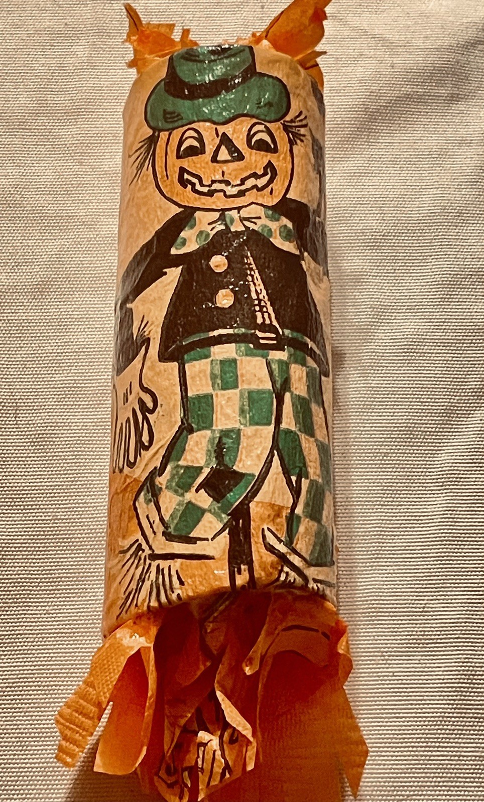 Rare vintage Halloween Crepe Paper Party Favor w/prizes no two are ALIKE handmad
