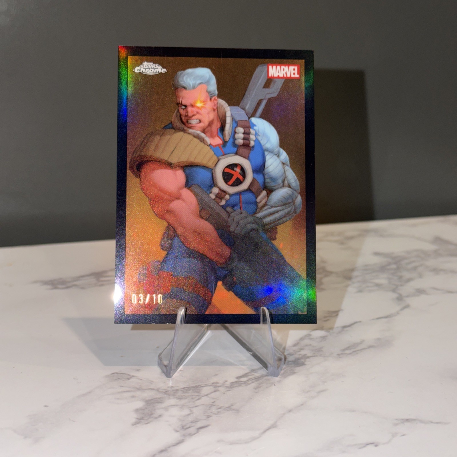 Topps 2025 Deadpool Chrome Topps Original Art Cable TO-6  BLACK 3/10 SSSP
