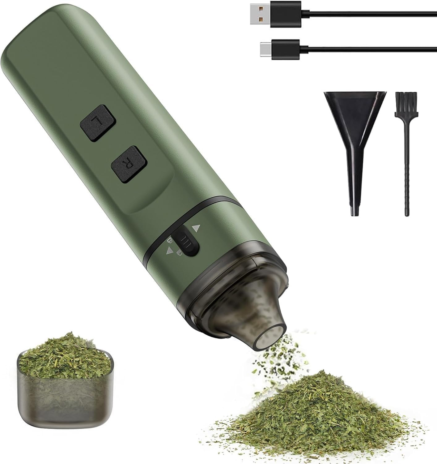 Automatic Electric Spice Grinder,Usb Rechargeable Powered, Mini Portable Spice