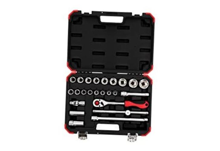 GEDORE RED Socket Set 1/2 size10-32mm 24pcs 1/2 Zoll 24 pieces (17 inserts)