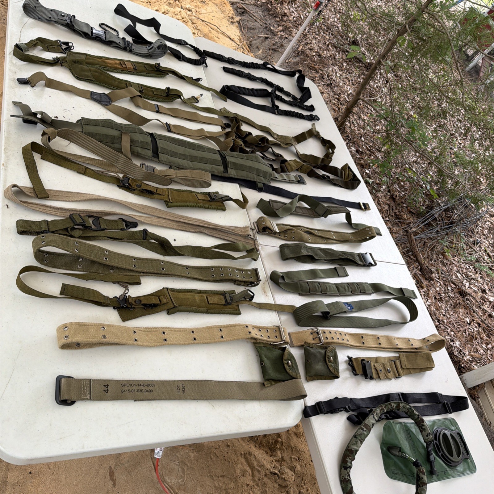 Vintage US Military Surplus Gear Mix Brands Various Straps & Belts Lot 