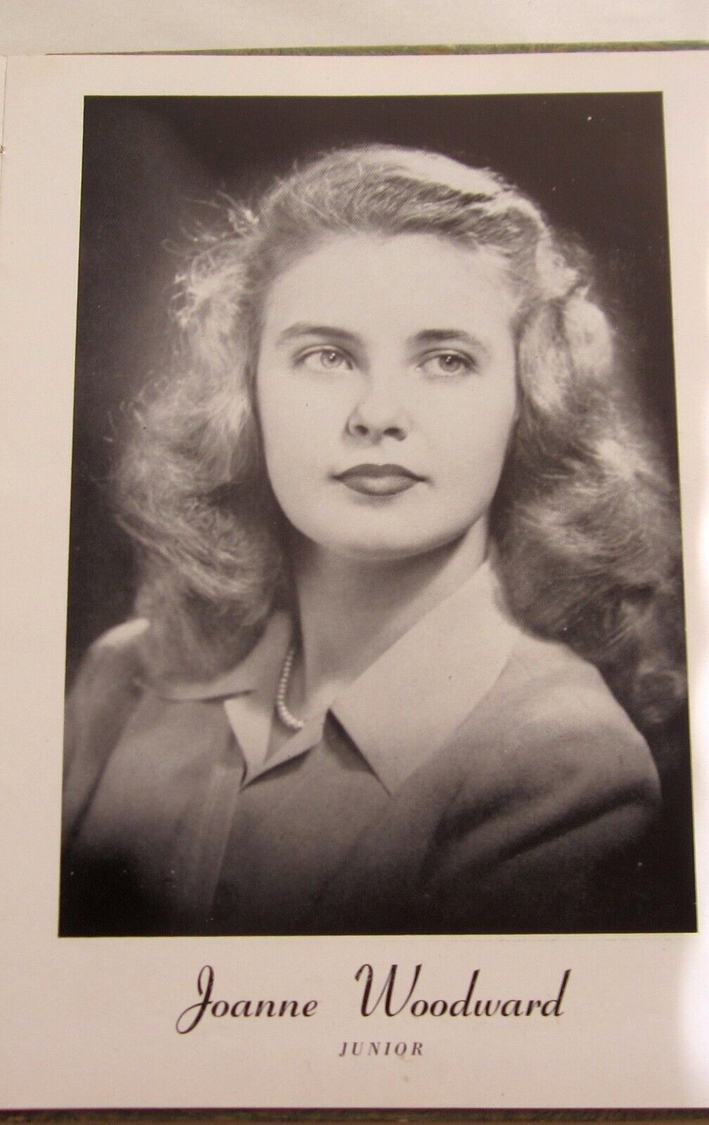 Joanne Woodward Junior Year 1946 Greenville High School Yearbook South Carolina