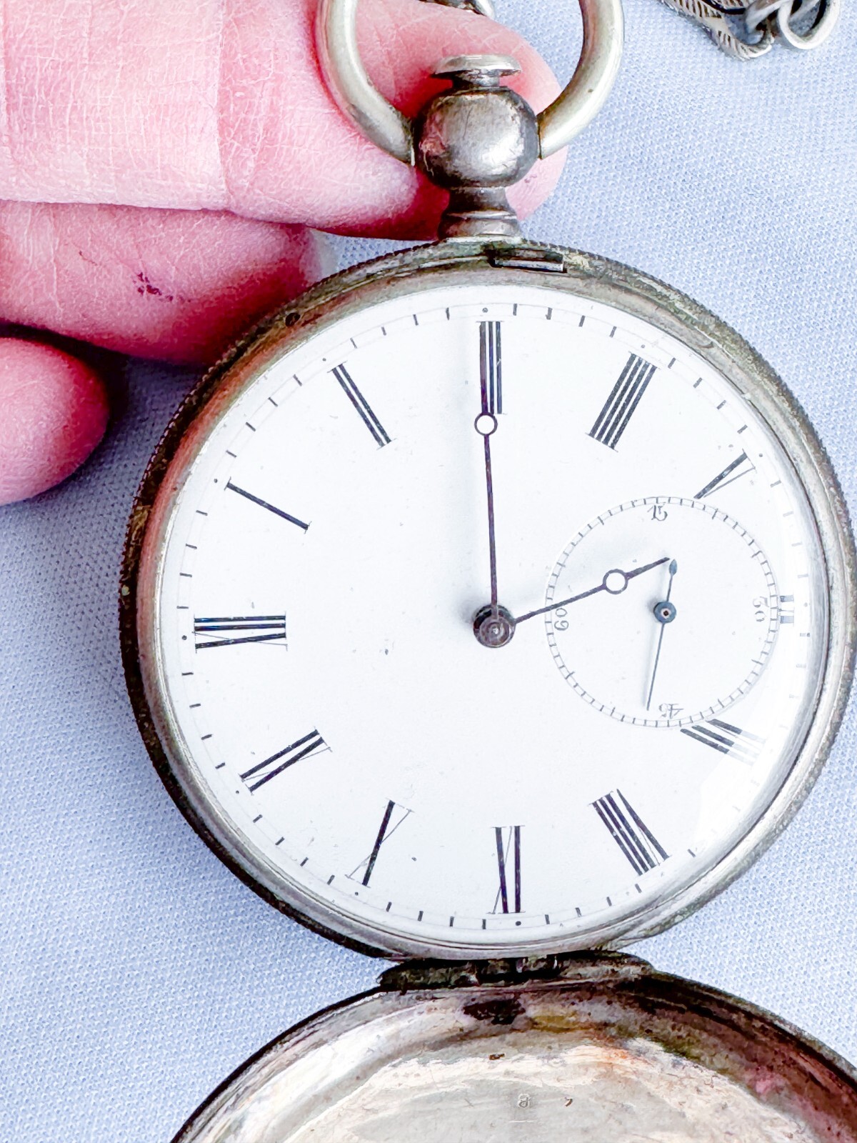 WWI France Engraved Pocket Watch Verdun Battle War Marne Somme Ypres