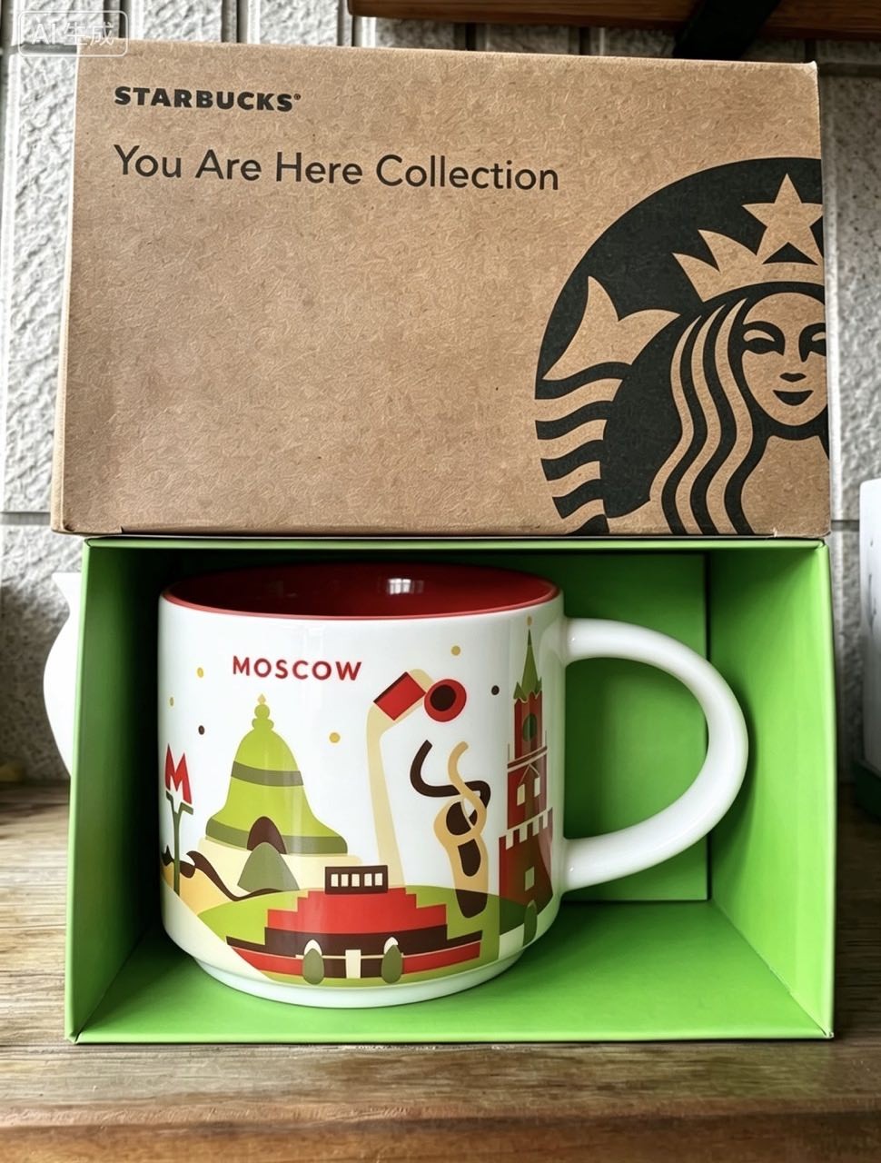 Starbucks Moscow Russia City Mug 14oz Ceramic Coffee Cup Collectible Souvenir