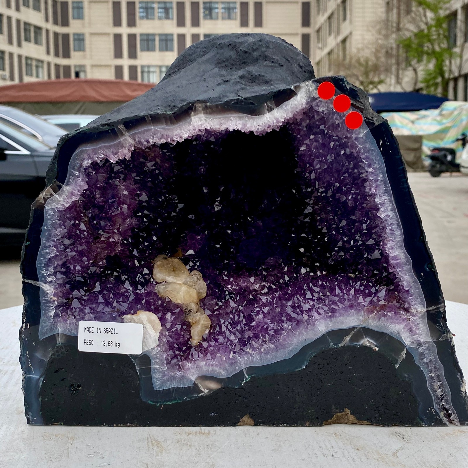 30LB Natural Amethyst Cathedral English Cluster Crystal Specimen Healing