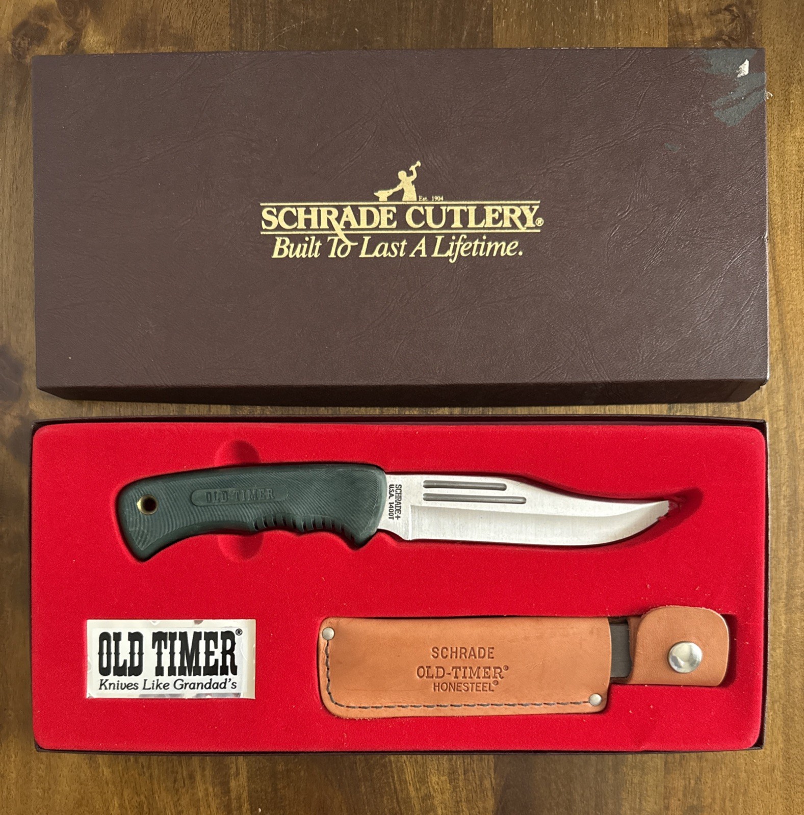 Schrade Old Timer 140OT Knife - Made in USA - New in Box 1400T - NOS Gift Set