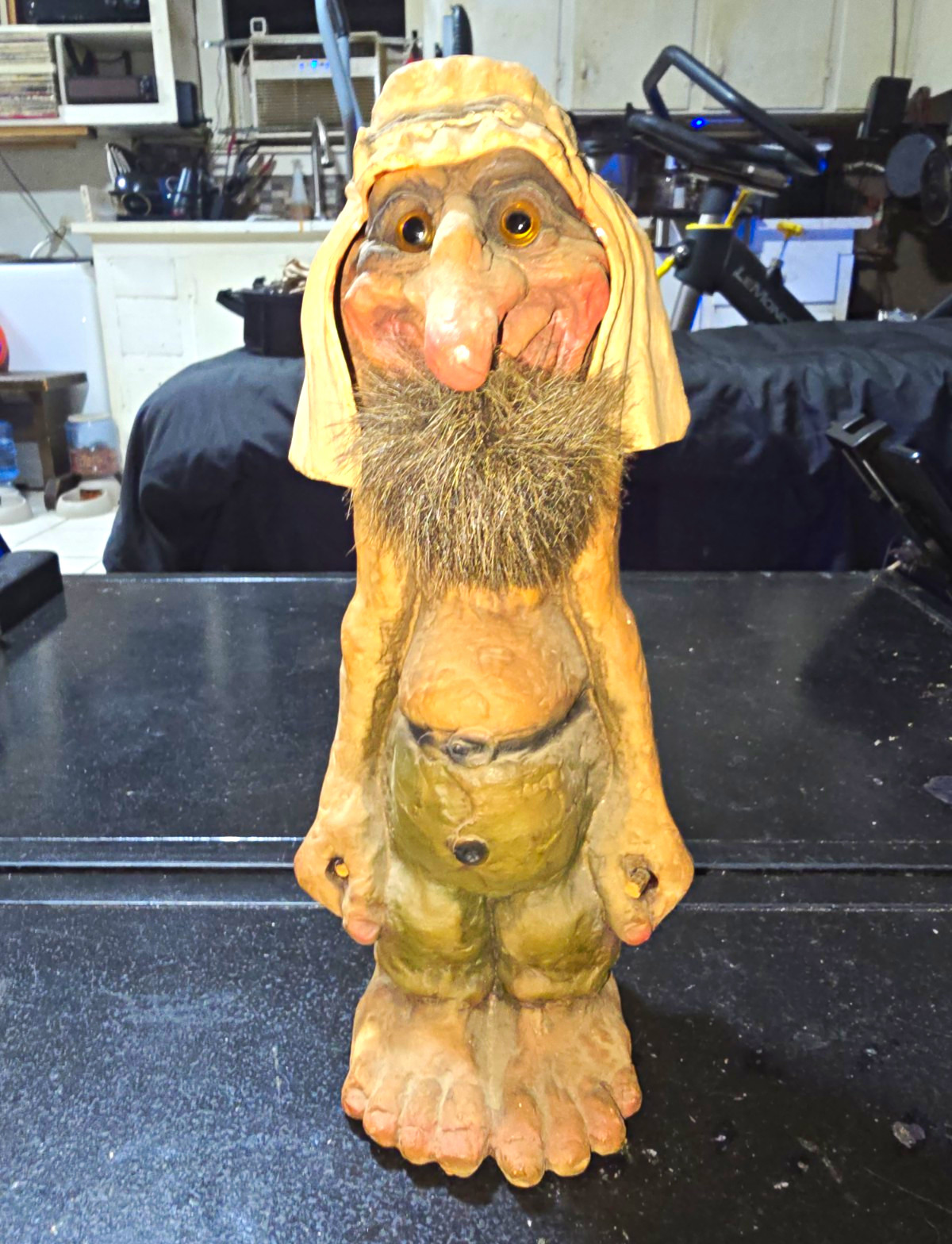 A vintage Nyform Norwegian troll figurine (Troll No. 138), handcrafted in Norway