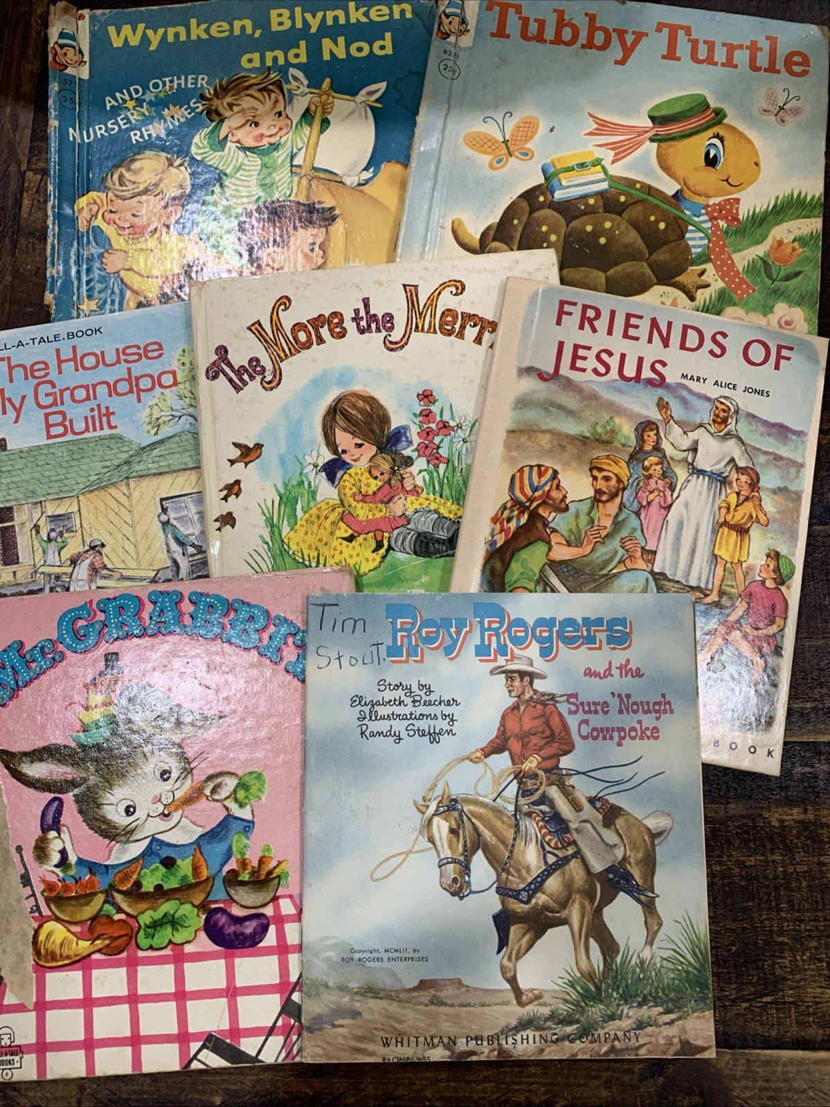 LOT OF 7 OLD VINTAGE CHILDRENS BOOKS LOT OF 7 OLD VINTAGE CHILDRENS BOOKS