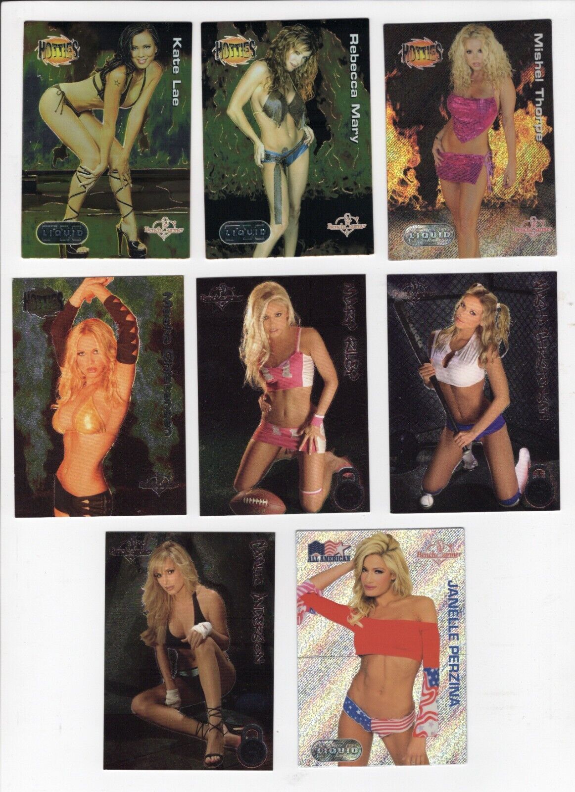 Benchwarmer Insert Lot of 8 Camille Anderson, Rebecca Mary, Mishel Thorpe