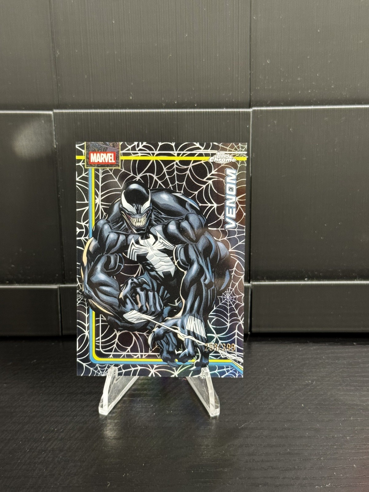 2026 Topps Chrome Marvel Venom Spider Web Refractor #187 SP /399