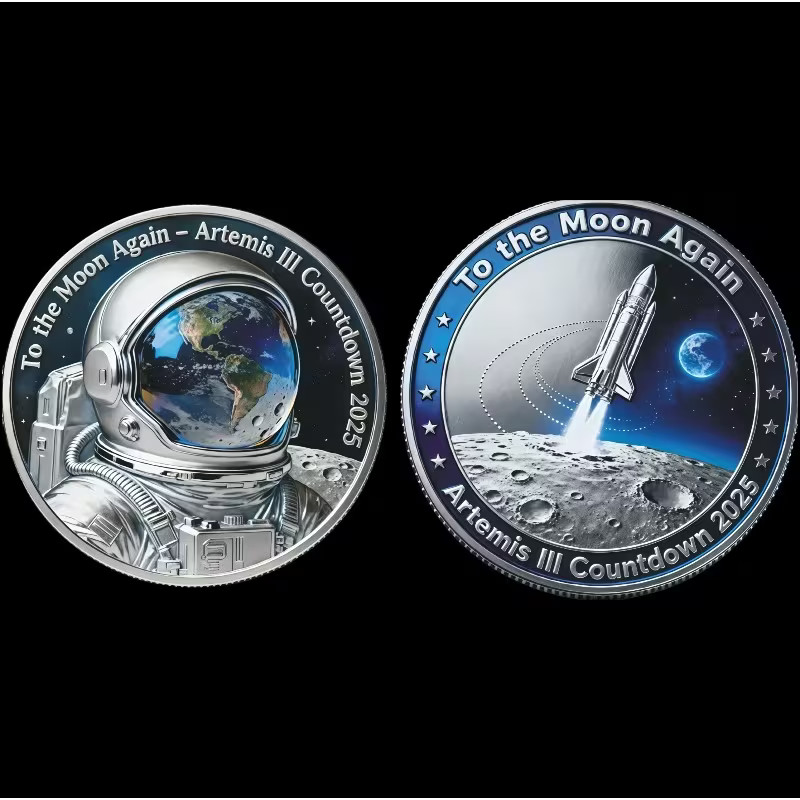 NASA Artemis II Lunar Mission Challenge Coin Collectable Commemorative 1-pc i