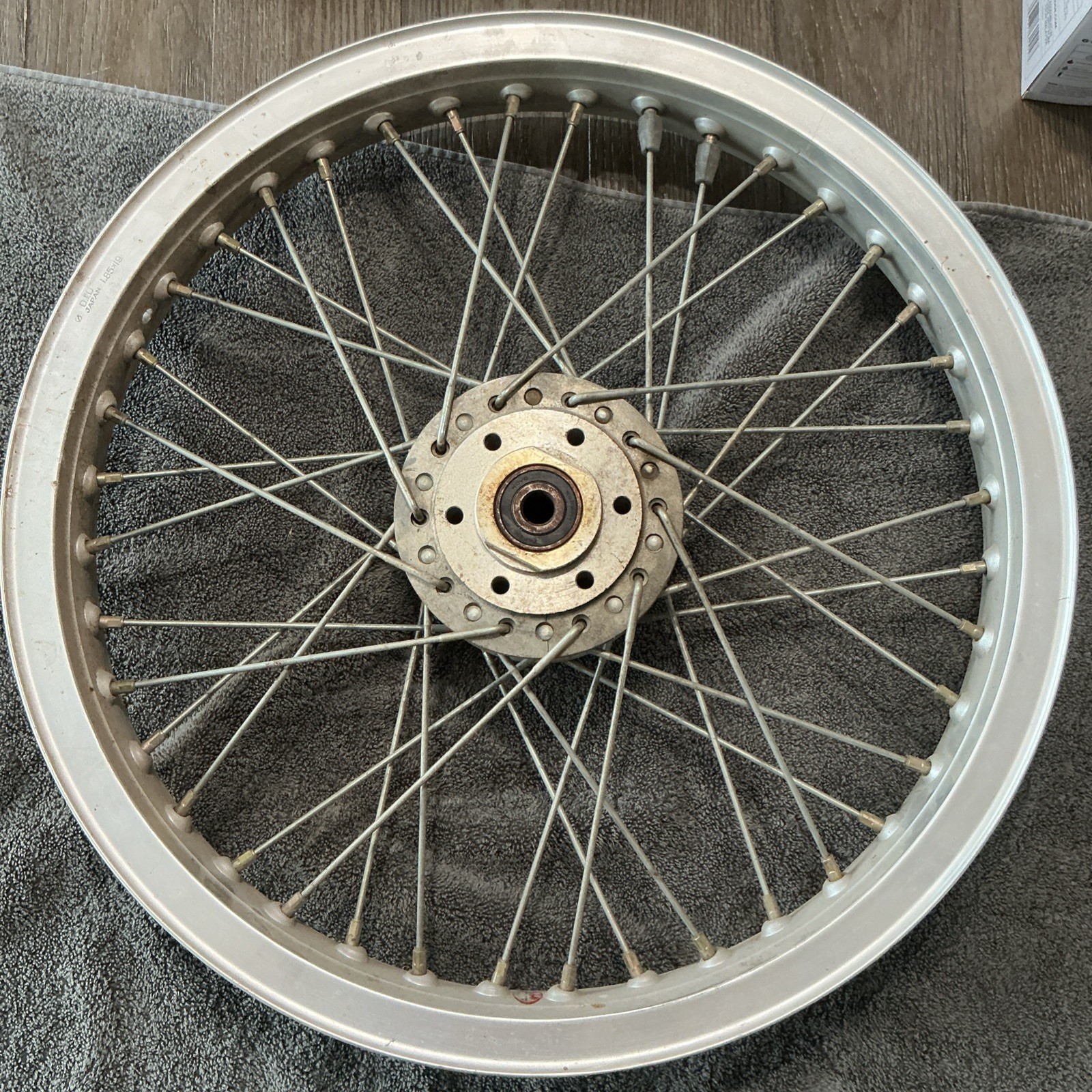 Vintage D.I.D. 1.85x19 Motorcycle Wheel Rim  w/ Hub ? Yamaha? Honda?