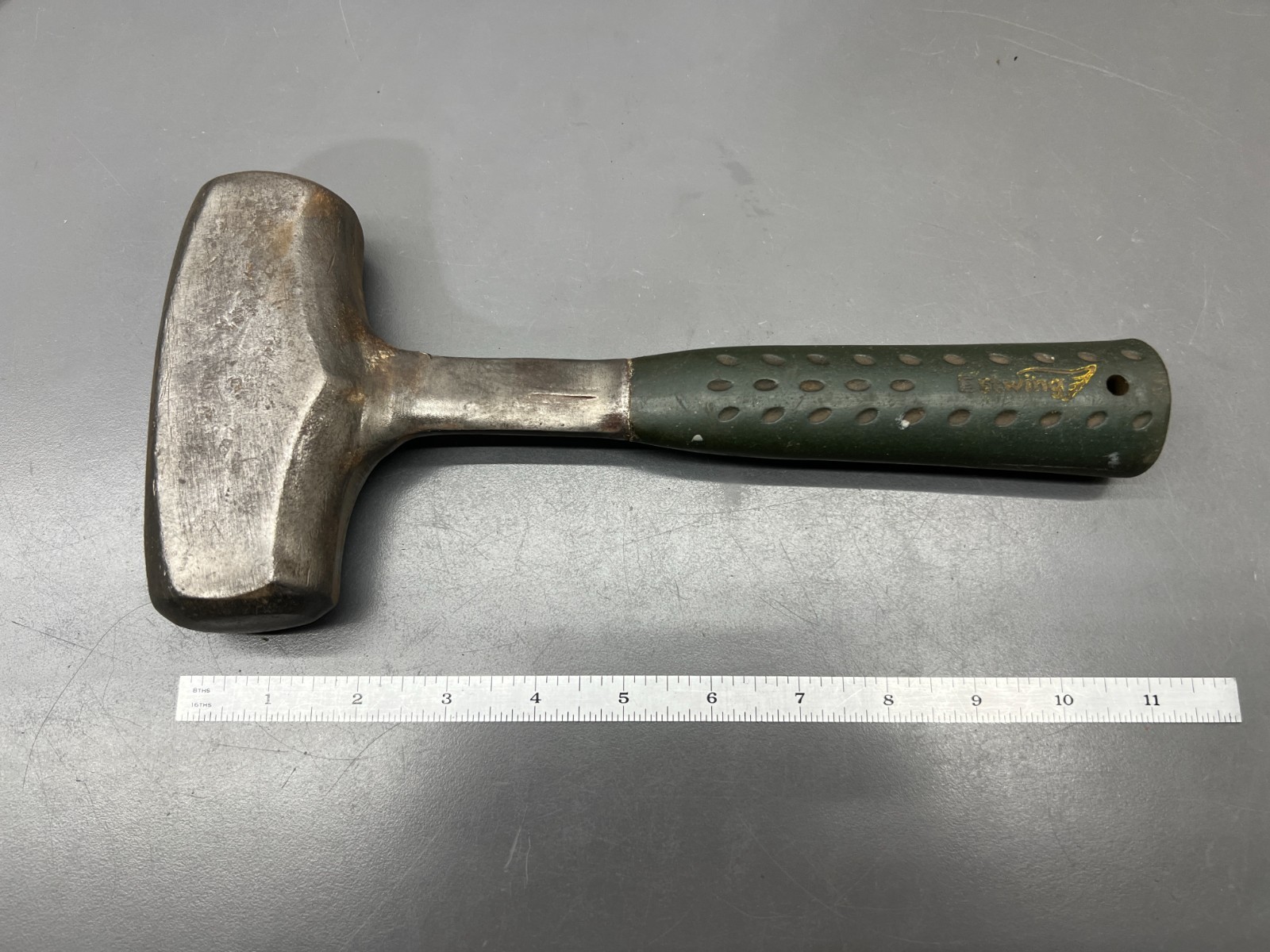 (H1) VINTAGE ESTWING B3 4LB DRILLING SLEDGE HAMMER BLACKSMITH - VGC - USA