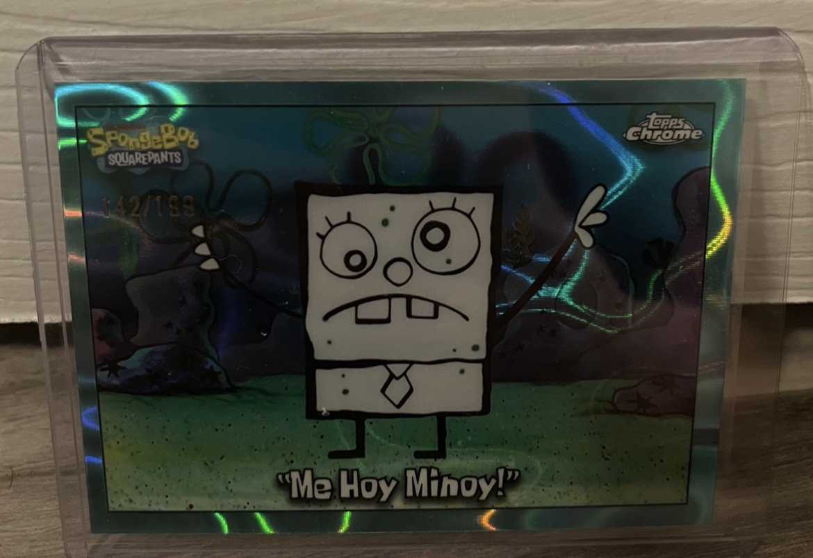 2025 Topps Chrome SpongeBob Me Hoy Minoy Doodlebob Aqua Lava Refractor /199
