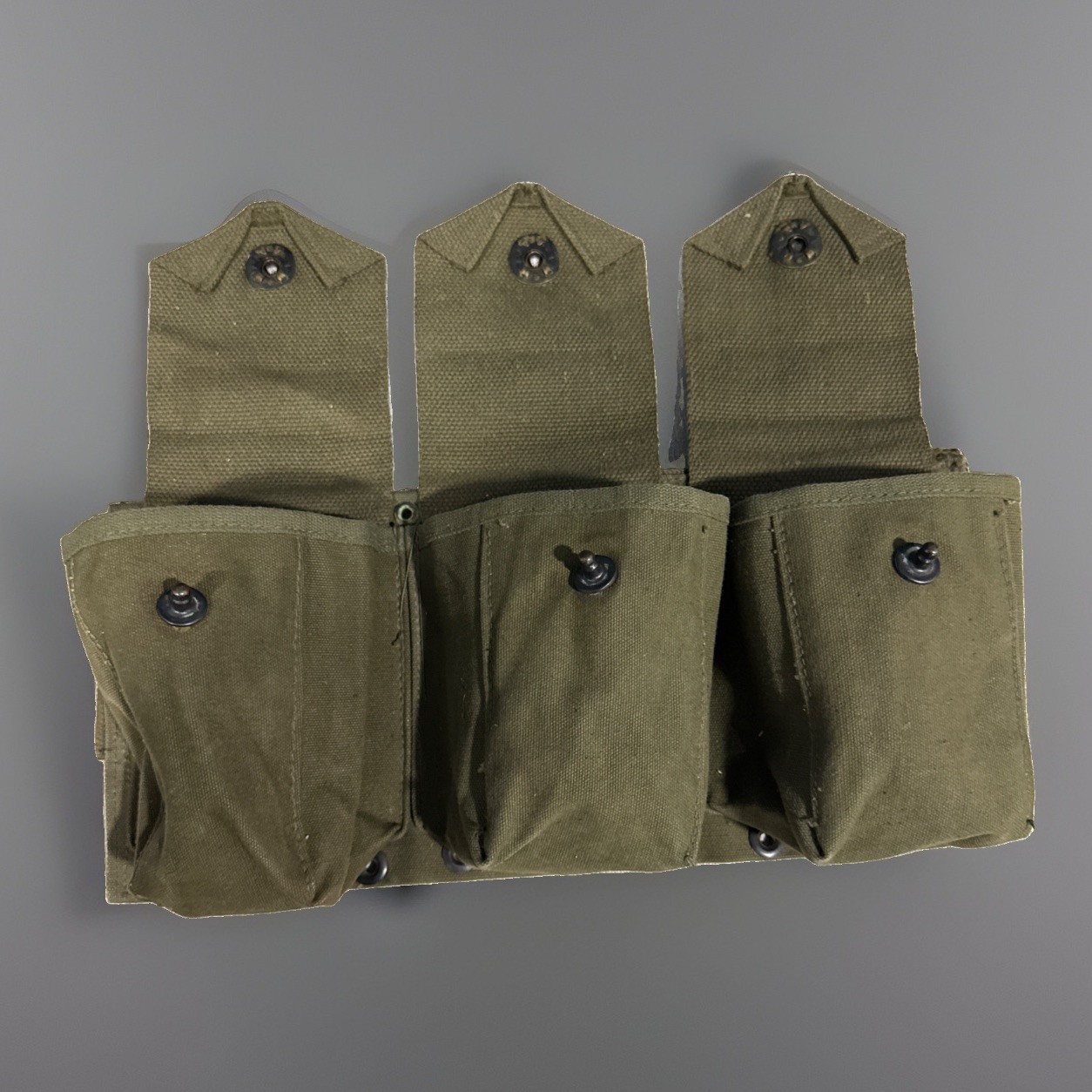 Vtg 1951 US Military Korea Vietnam BAR Magazine Cartridge Ammo Pouches. Excellen