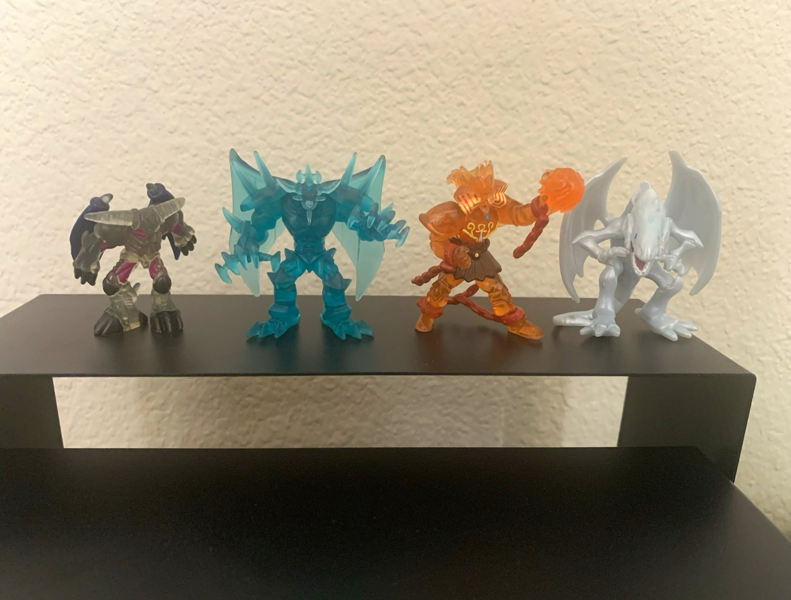 Vintage Yu-Gi-Oh Mattel 2” Clear Figures Lot Exodia Summoned Skull Obelisk BEWD