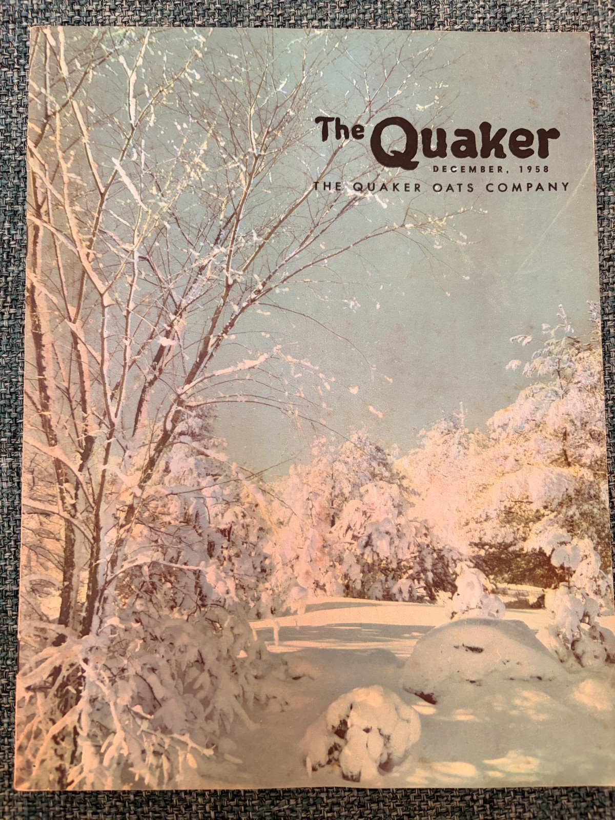 FREE SHIP December 1958 The Quaker The Quaker Oats Company Books