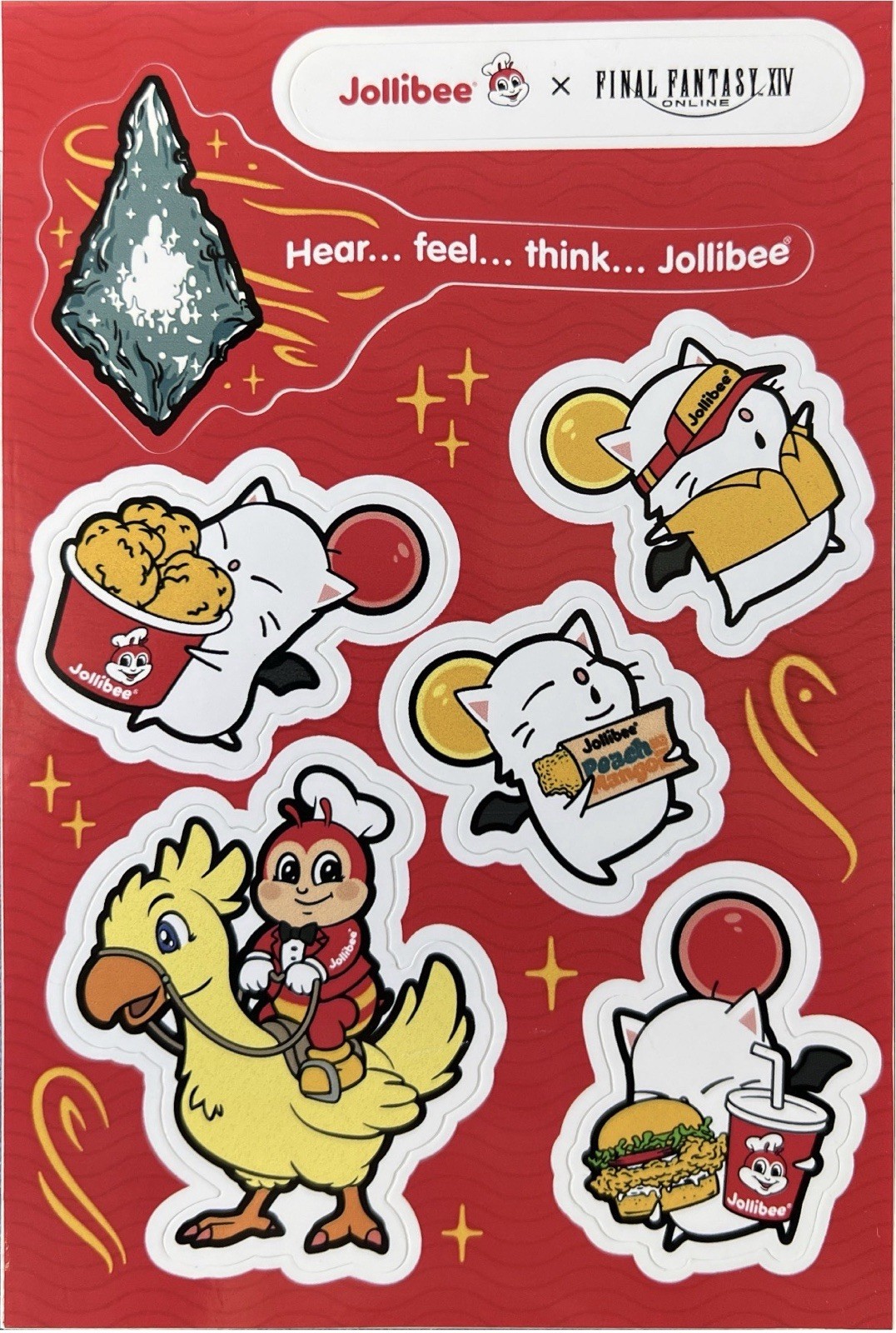 Jollibee x Final Fantasy Xiv Stickers
