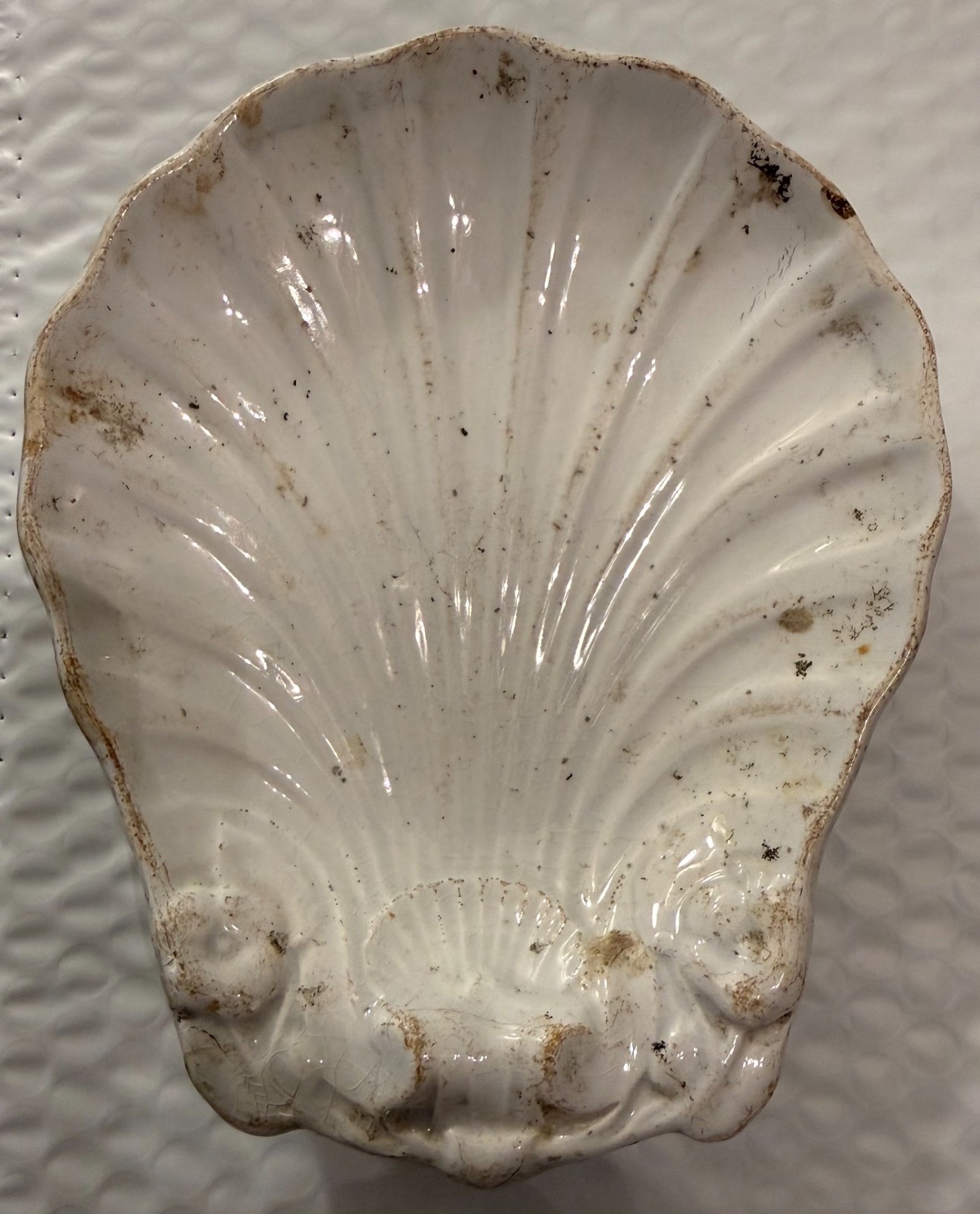 SS CENTRAL AMERICA SHIPWRECK ARTIFACT CHARLES MEIGH AND SONS SHELL DISH