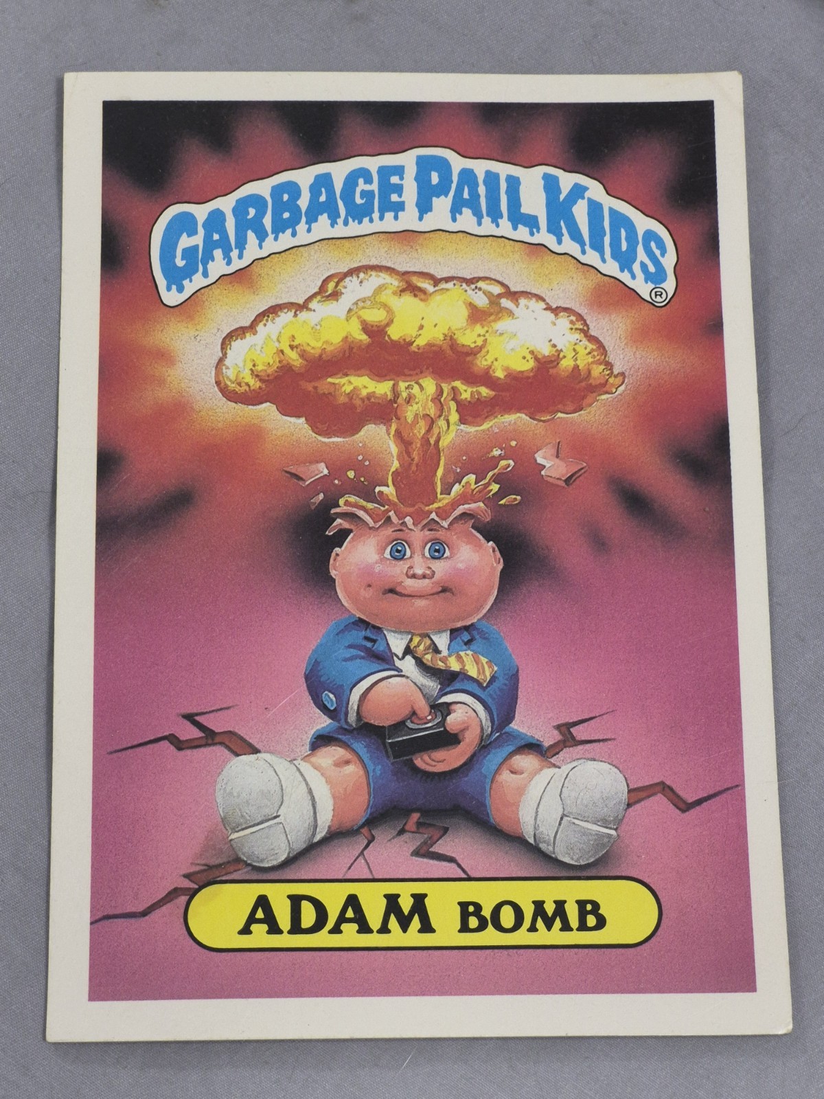 ADAM BOMB: 1986 Garbage Pail Kids GPK 1st Series 1 GIANT Stickers Size (5x7) 