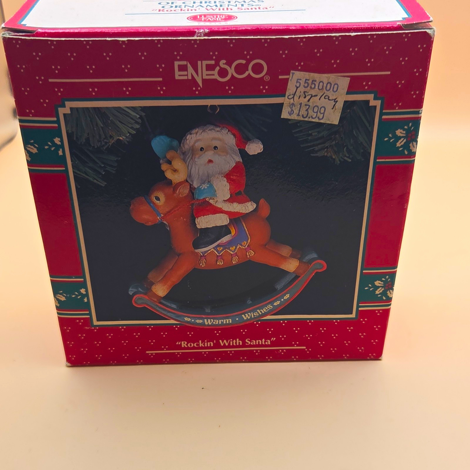 Enesco Treasury of Christmas Ornaments Rockin\' With Santa 555000