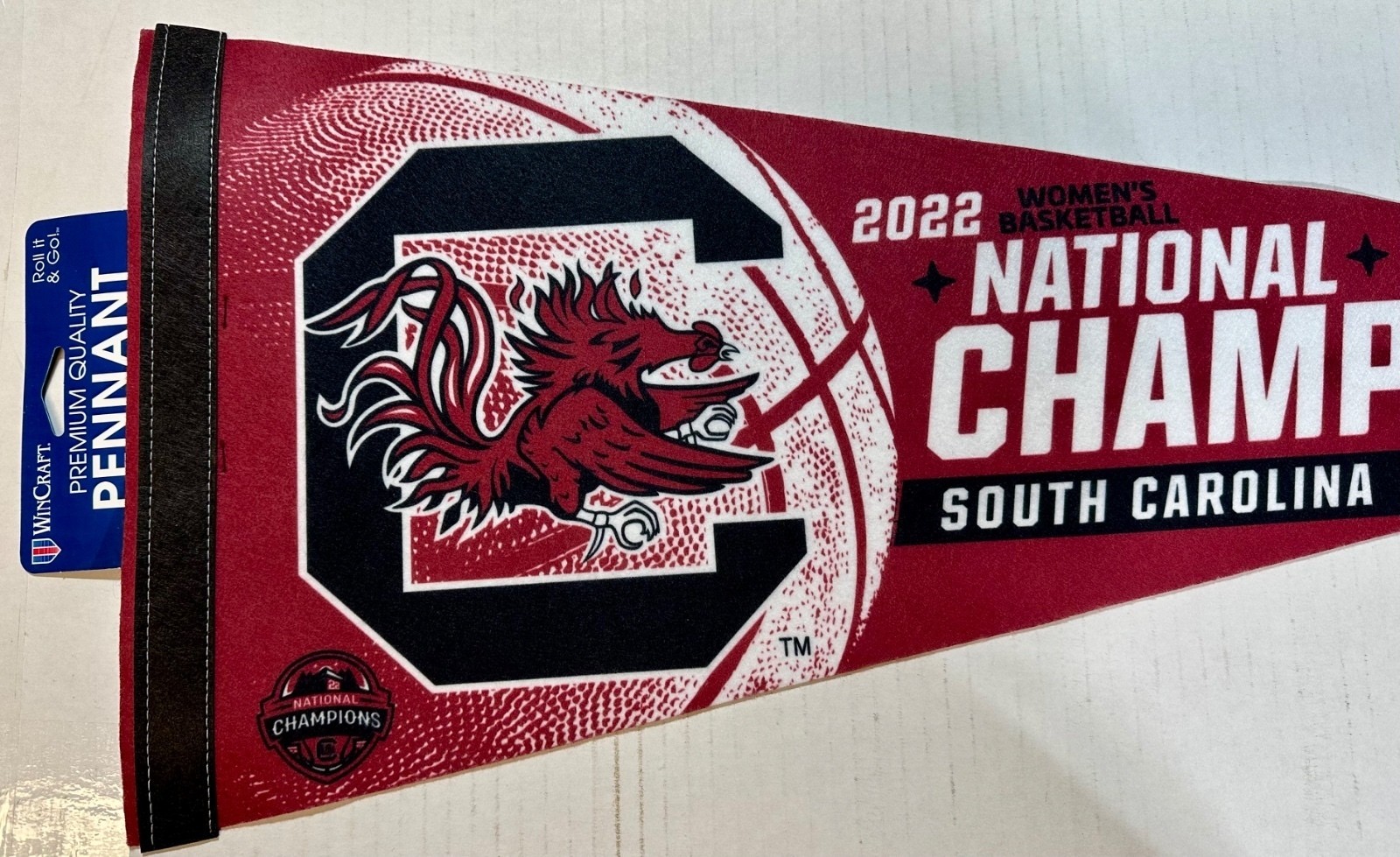 2022 University of South Carolina Women\'s Basketball National Champs Pennant
