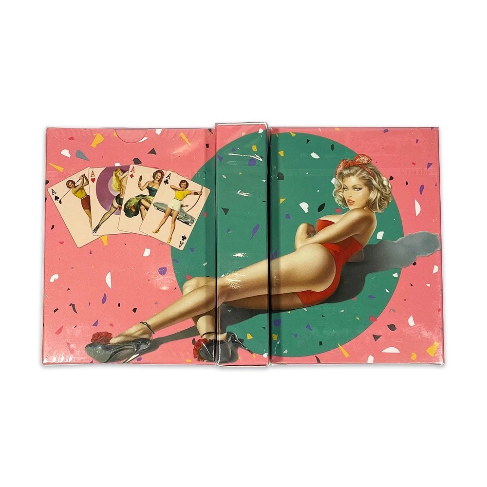 54 Unique Vintage Pin-Up Designs - Beautiful Cute Girls Playing Cards Poker Deck