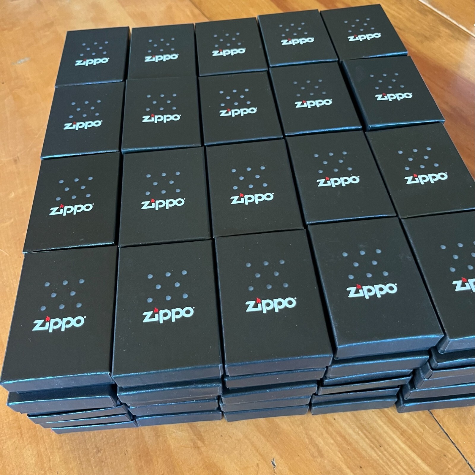LIGHTER lot of 100 GENUINE ZIPPO EMPTY BOXES WITH PAPERS USA