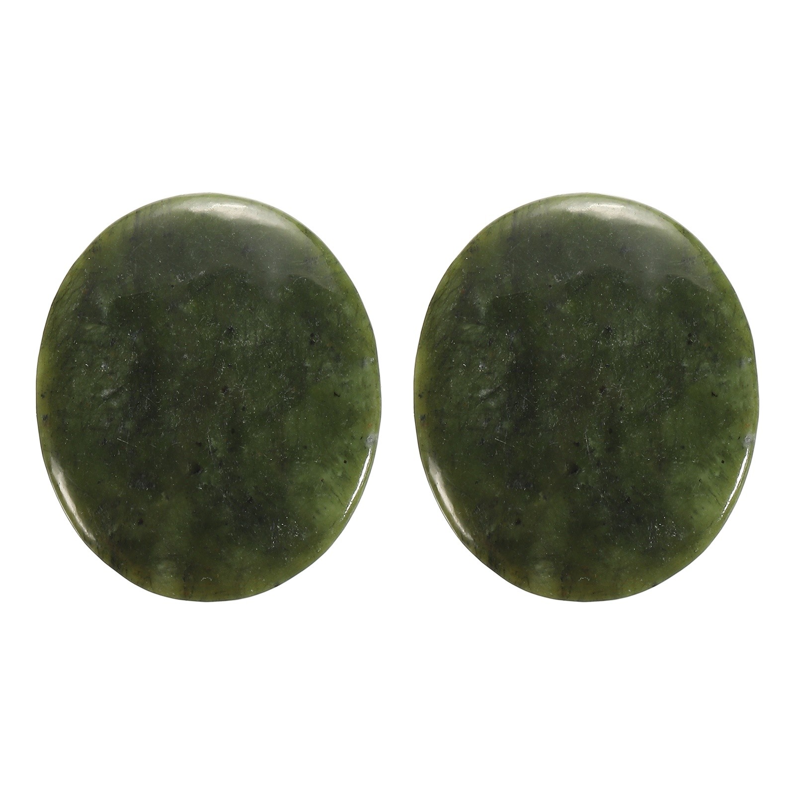 2 Pcs Thumb Worry Stone for Anxiety Pocket Palm Stone South Jade