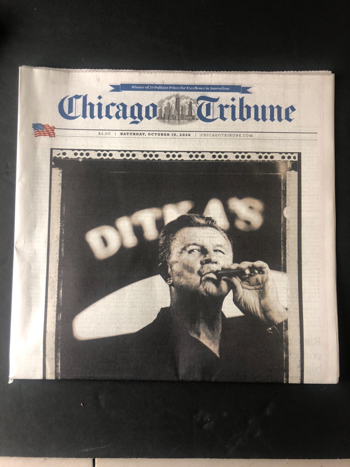Mike Ditka (1939-2026) - DA COACH - Chicago Tribune Newspaper - 10-10-26