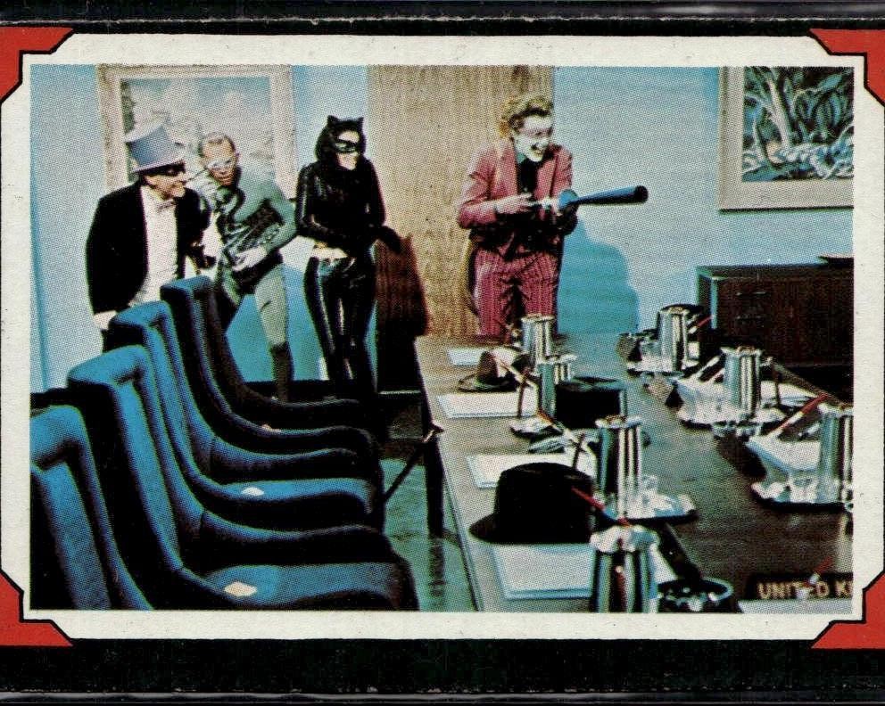 1966 Topps Batman Riddler Back #22 Awesome Foursome