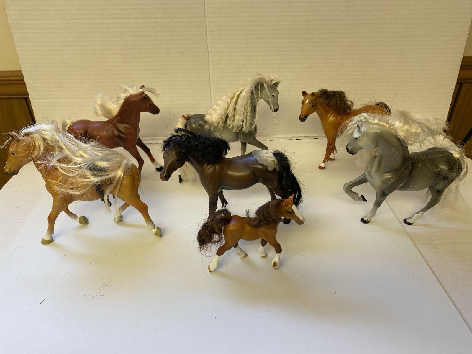 Vintage 1995–1996 Grand Champions Empire Horse Lot of 7 Toy Horses & Foal