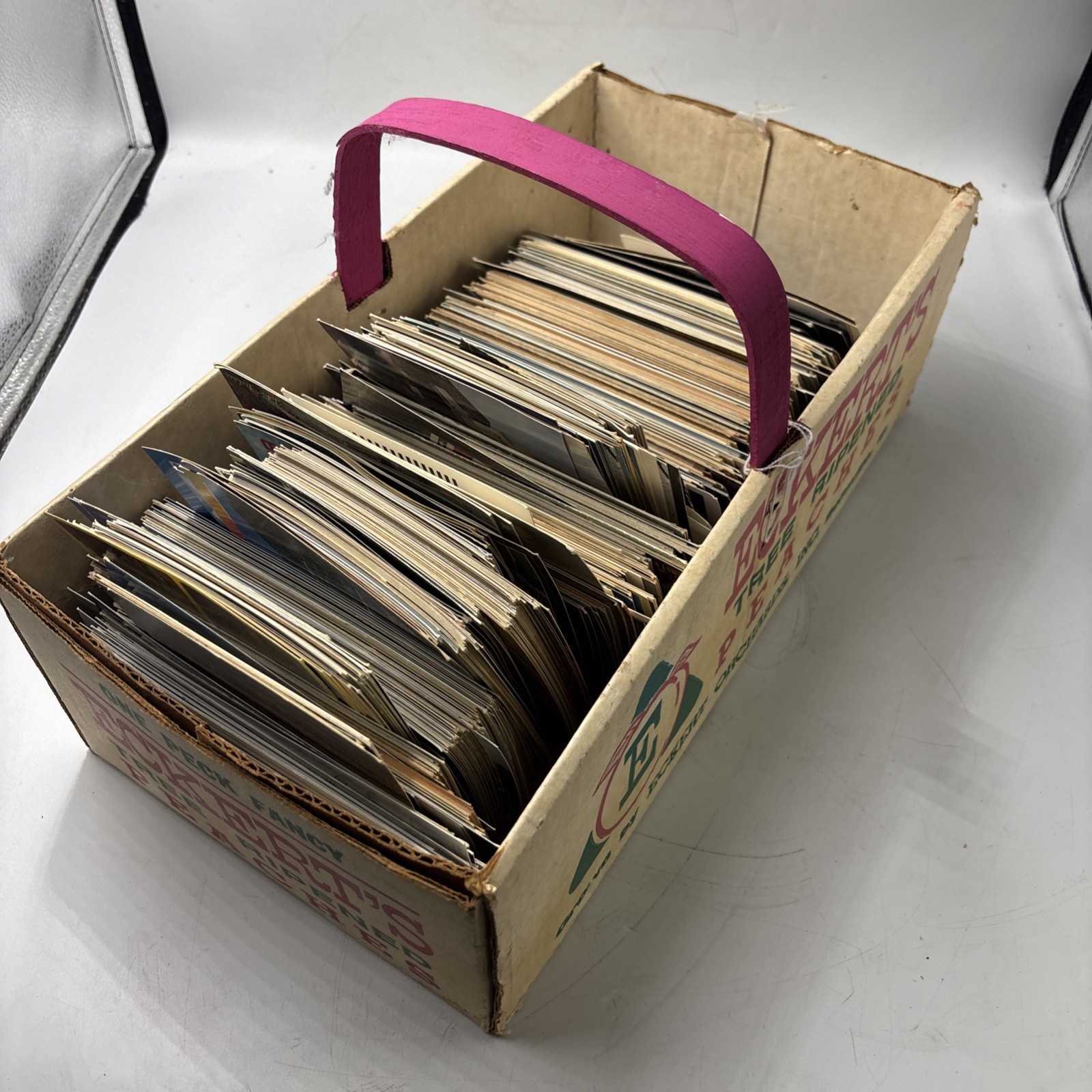 Vintage Eckerts Peach Basket & Huge Estate Lot Postcards 1960s-1990s 7lbs 8oz