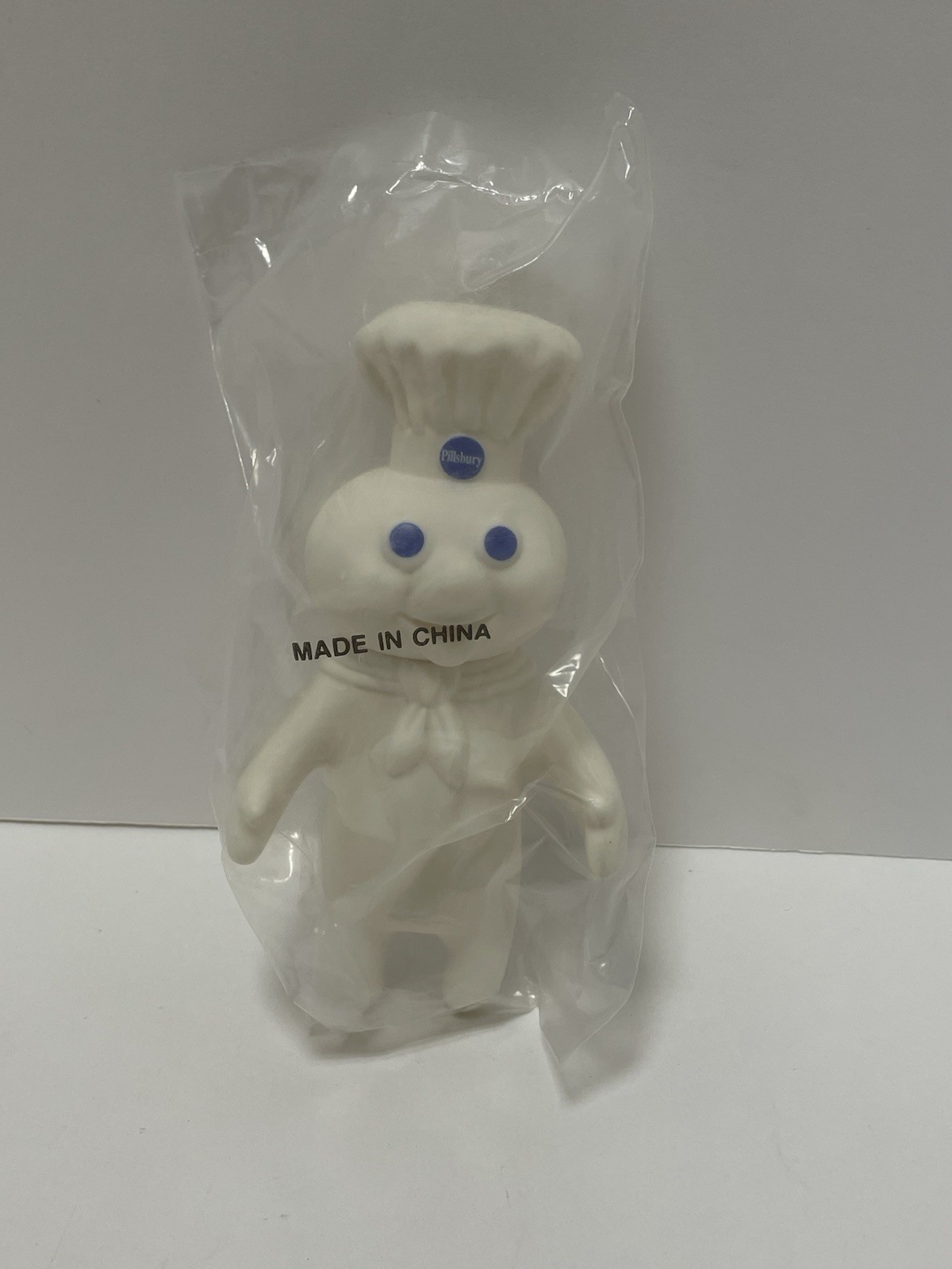 Vintage 1995 TPC 6 Inch Pillsbury Doughboy Plastic Rubber Doll Squeeze Soft Rare