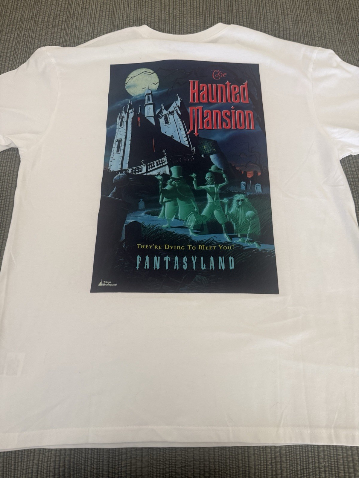 Brand New Tokyo Disney Resort  Haunted Mansion T-shirt XL 3L  2026 Disneyland