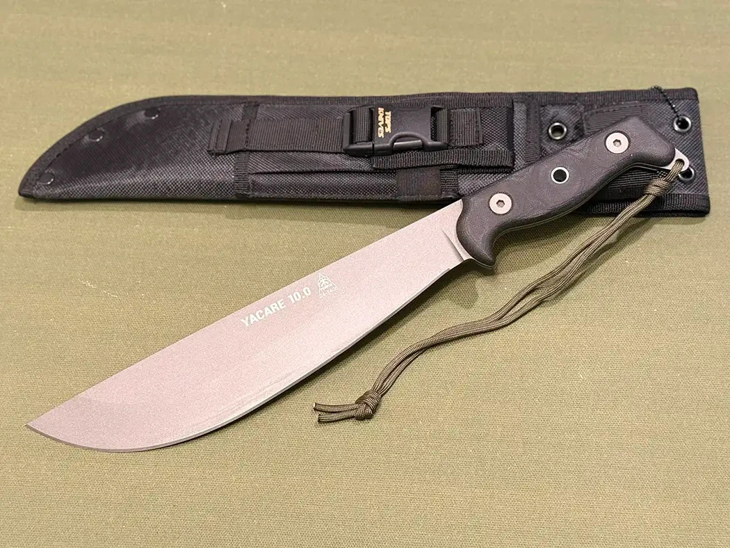 TOPS Knives Yacare 10.0 Machete Fixed Blade Knife (10.5\
