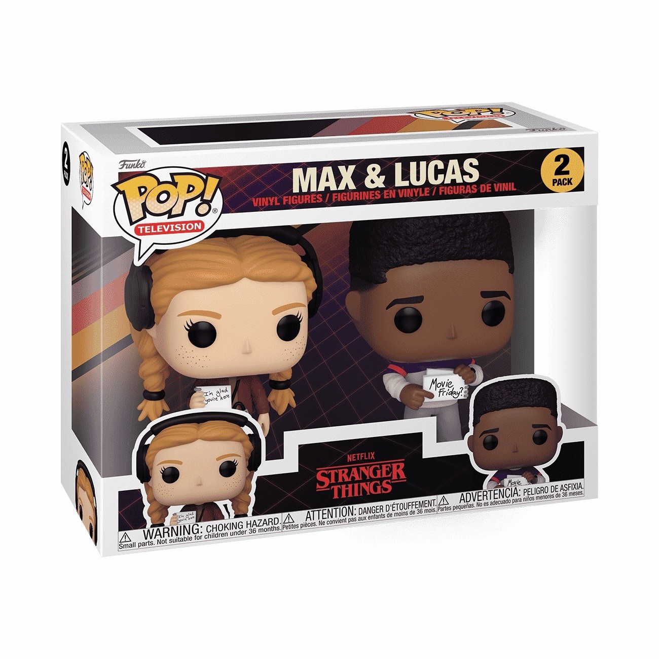 Funko Pop TV: Stranger Things - Max & Lucas 2-Pack  BRAND NEW