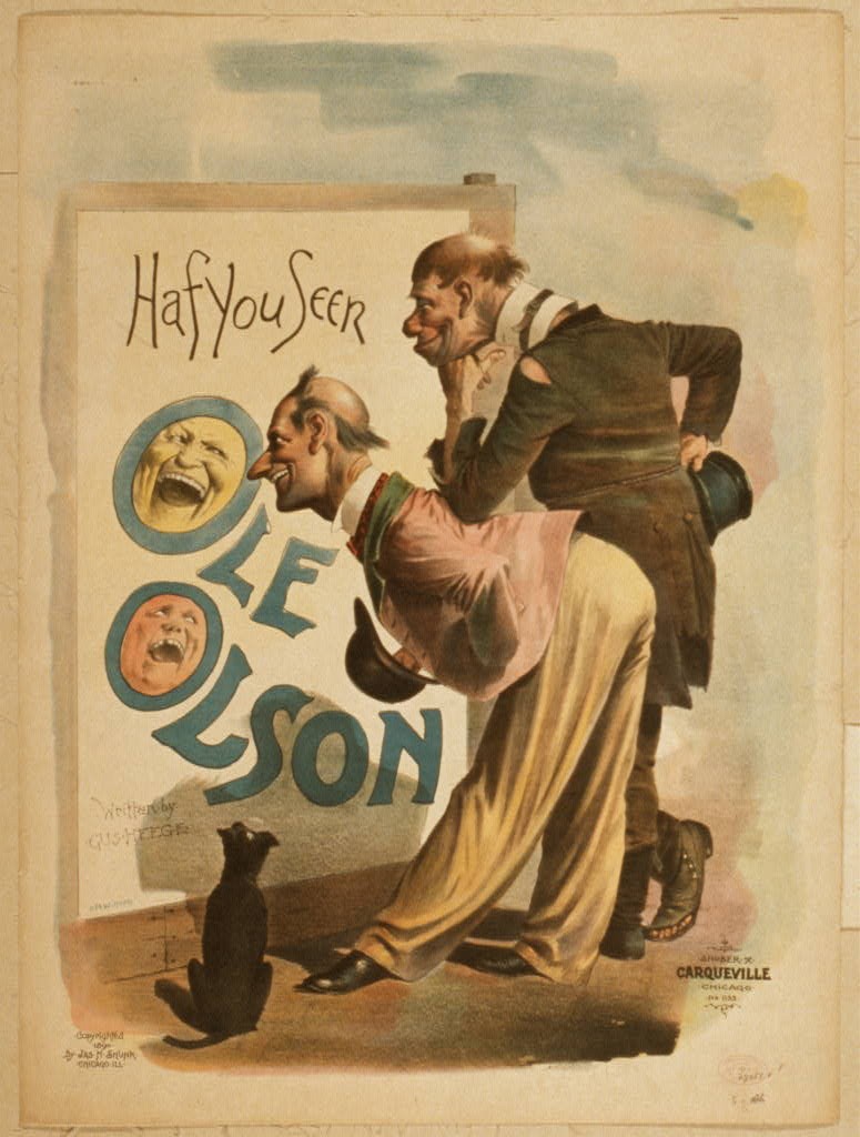 Photo:Haf you seen Ole Olson