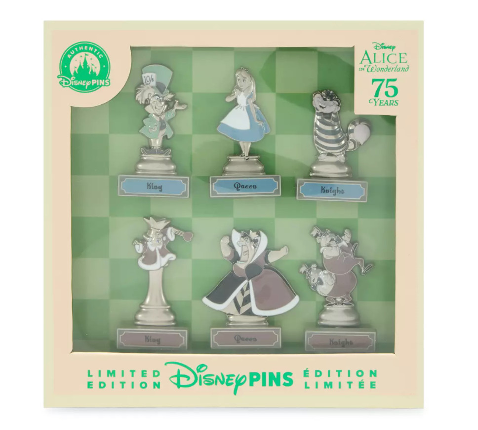 Alice in Wonderland 75th Anniversary Pin Set LE Limited Edition 1600 (In Hand) Alice in Wonderland 75th Anniversary Pin Set LE Limited Edition 1600 (In Hand)