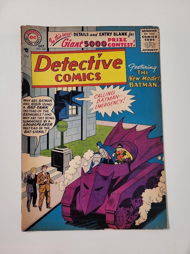 Detective Comics 236 - “The New Model Batman” 1956 Batman Comic Silver Age
