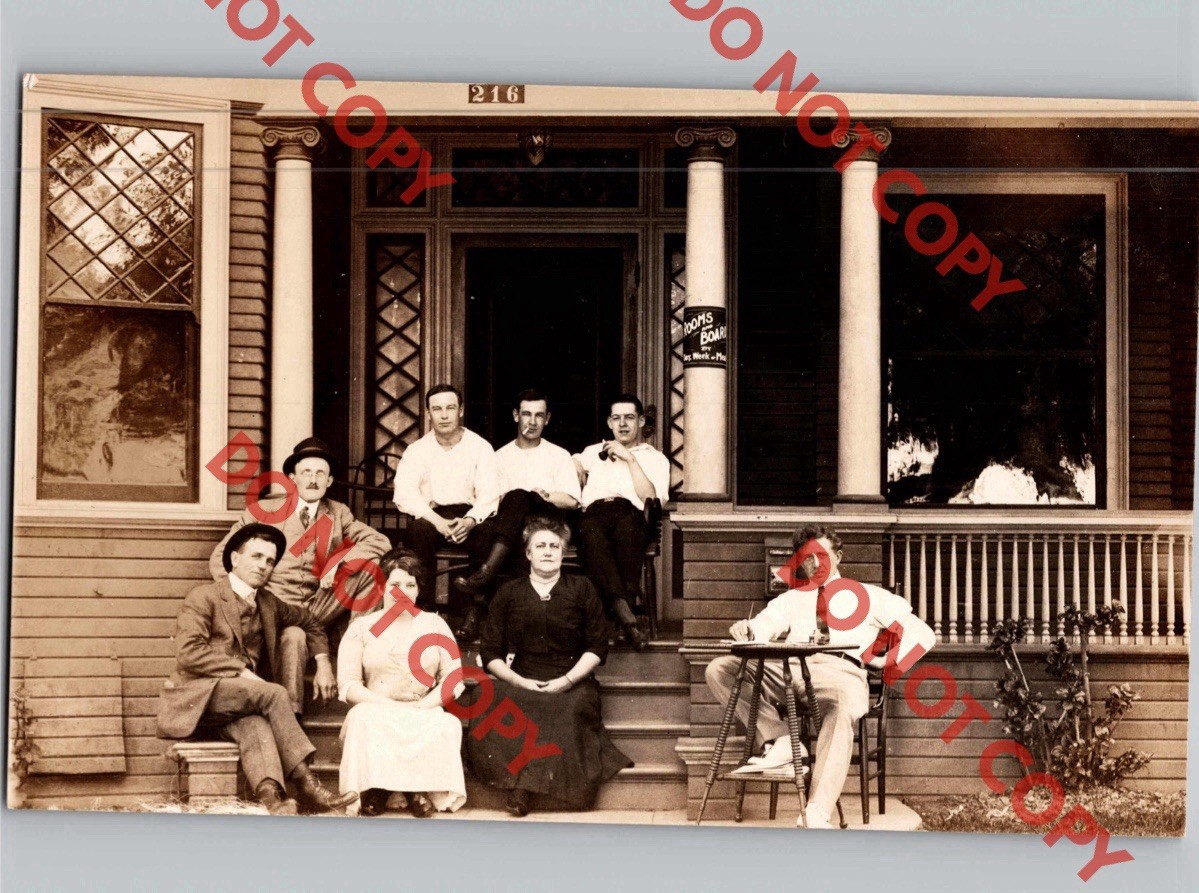 c1910 Private Residence Home House 216 W 21st St LOS ANGELES California CA RPPC