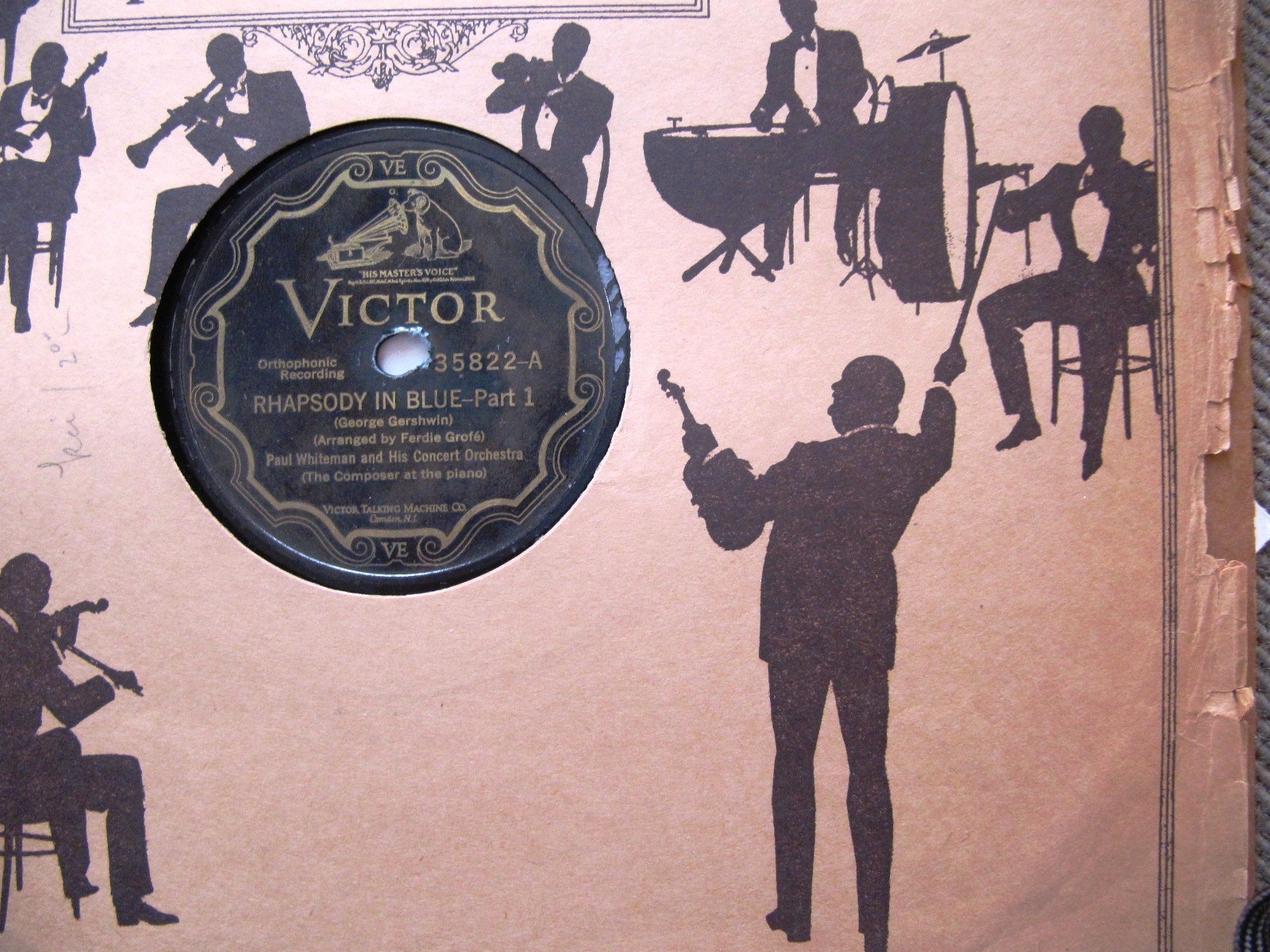 1927 George GERSHWIN plays RHAPSODY IN BLUE Paul Whiteman Concert Orch VICTOR