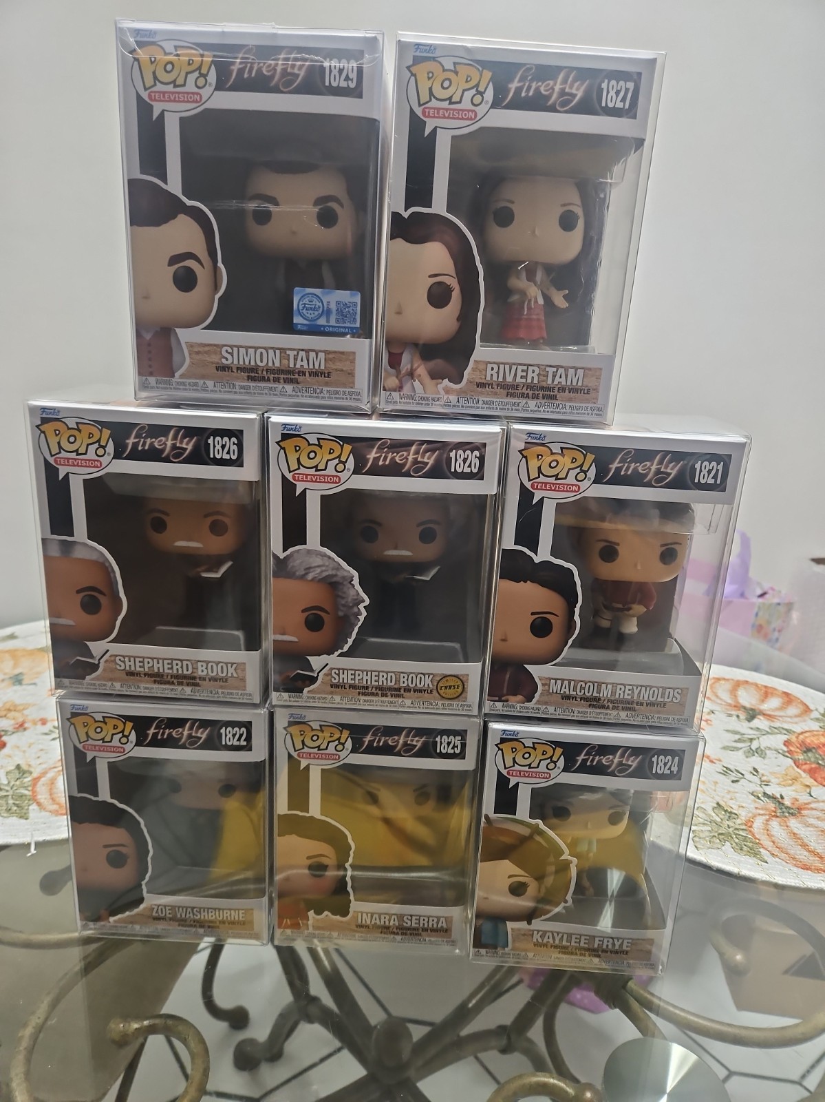Firefly Funko Pop Lot Of 8 2025 Set 1829-27,26 +Chase,21,22,25,24